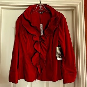 Samuel Dong double ruffled collared blouse